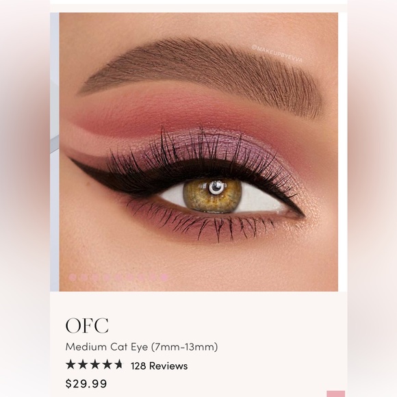 Brand New Glamnetic OFC Medium Cat Eye False Eyelashes - Picture 3 of 5